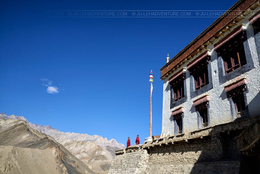 Moines au monastère de Lamayuru, Ladakh
