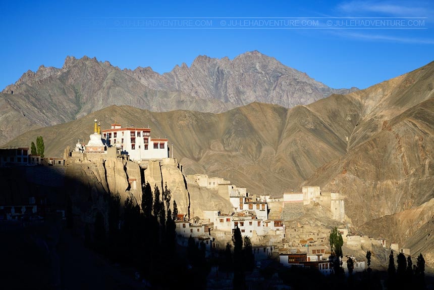 Lamayuru monastery at sunset, Ladakh