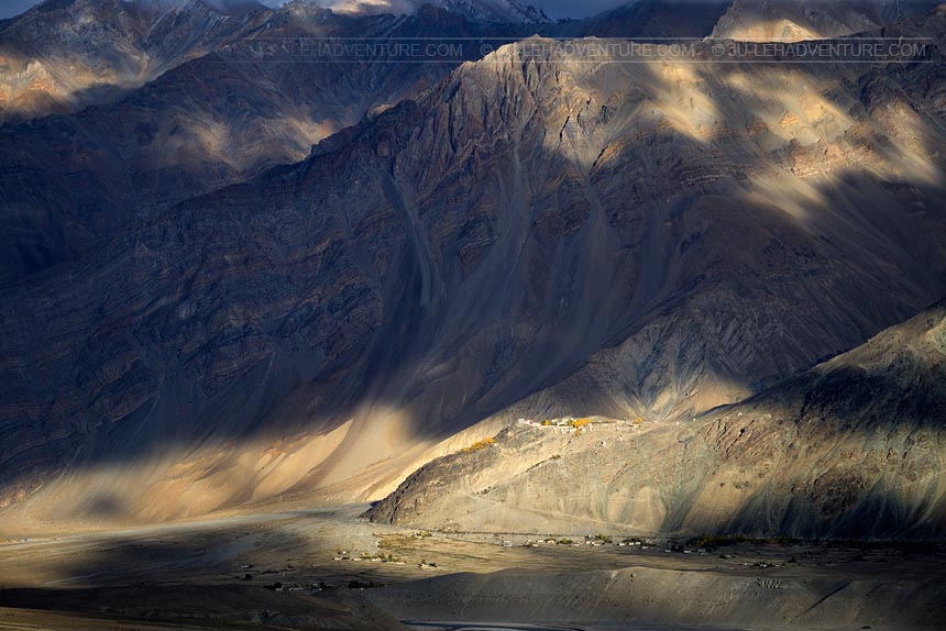 Stongde village from Karsha, Zanskar, Ladakh