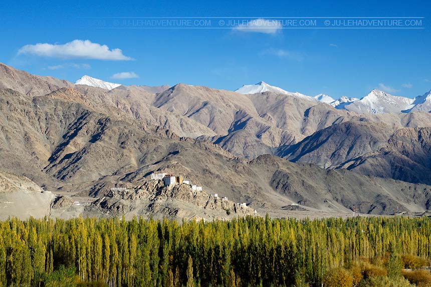 Thiksey village and monastery, Indus valley, Ladakh