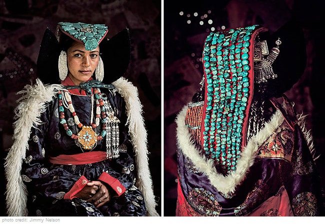 Ladakhi headdress: Perak