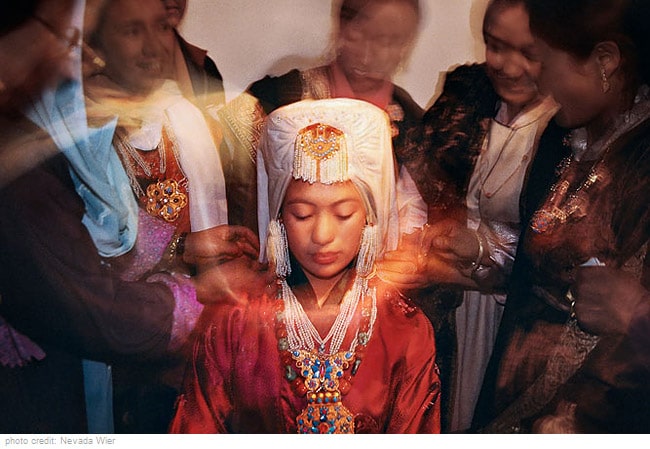 Ladakhi headdress worn by Muslims: Jugin