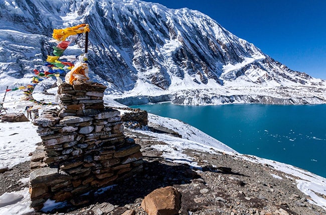 Tilicho lake, Annapurna Circuit trek, Nepal