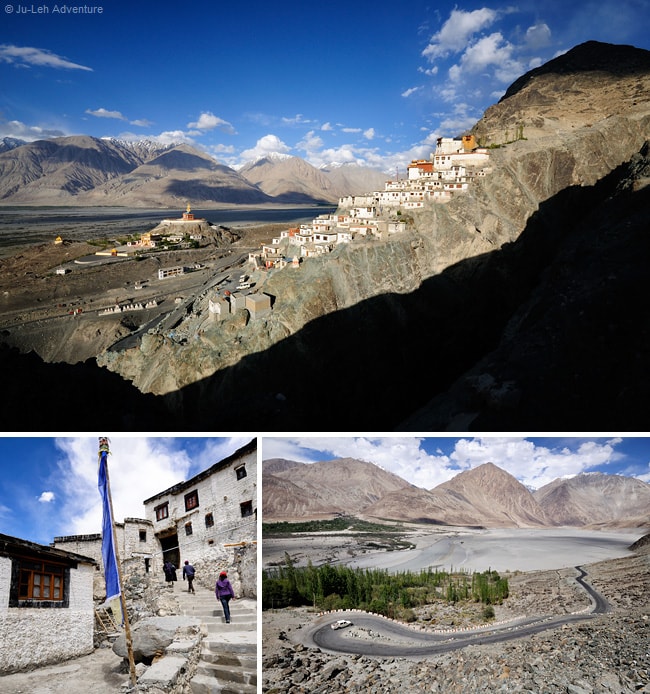 monastère de Diskit Gompa dans la vallée de la Nubra, Ladakh